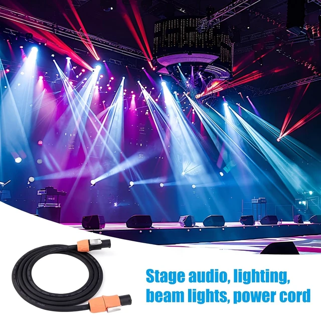 Alt view image 5 of 6 - IP65 3 Core 14AWG Power Cable Waterproof Connector SAC3FCA-WP to SAC3FCB-WP Ideal for Outdoor LED Screens Stage Lighting Speakers Durable High Performance Electrical Wiring (6Feet)