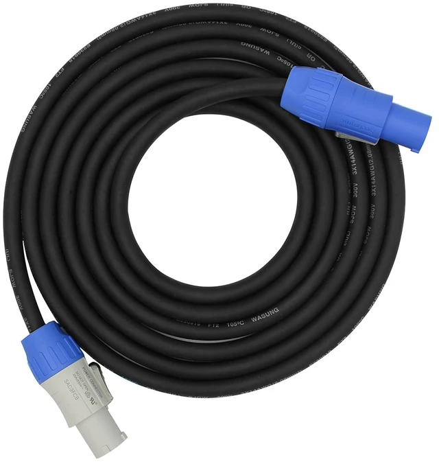 Alt view image 2 of 7 - Bescoos14Awg 3 Core Blue and White Head Display Screen Light Power Cable 6Feet