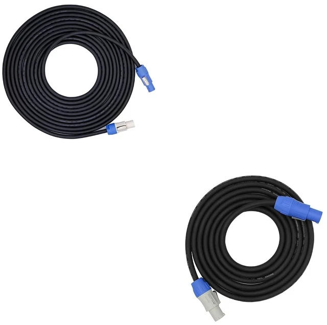 Main image of Bescoos14Awg 3 Core Blue and White Head Display Screen Light Power Cable 6Feet
