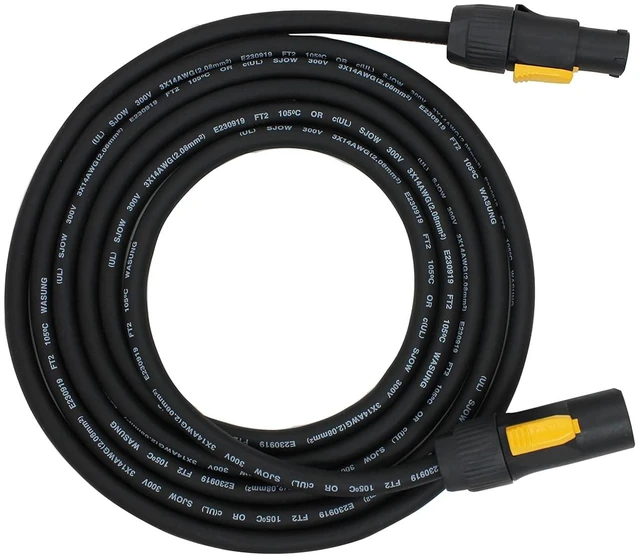 Main image of Professional Compatible powerCON True1 Male to Female Power True 14WAG Extension Cable (15F_1Pack)