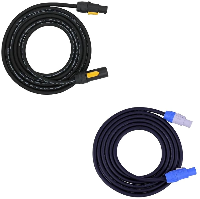 Main image of 10Feet Professional Compatible powerCON Male to Female Power Indoor and Outdoor power14WAG Extension Cable 2PCS