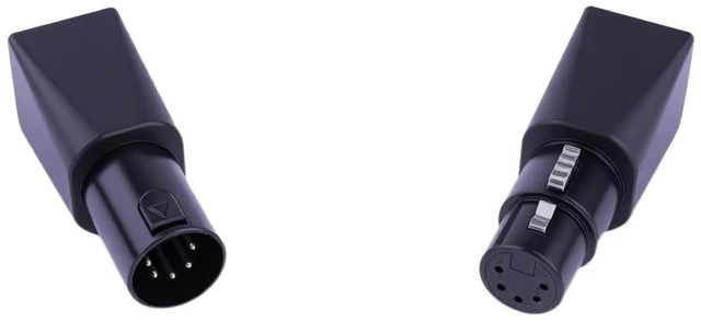 Alt view image 3 of 7 - DMX to RJ45 Connector RJ45 Ethernet to 5 Pin XLR DMX Female & Male Adapter Sets 5PIN_1Pair