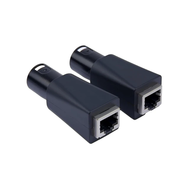 Alt view image 3 of 5 - DMX to RJ45 Connector RJ45 Ethernet to 3 Pin| 5Pin XLR DMX Female | Male (2pcs) (5PIN_Male_2Pcs)
