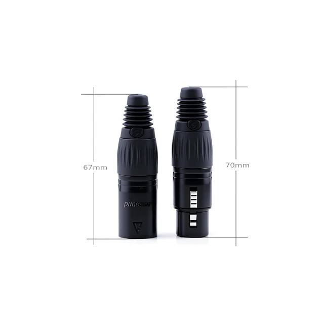Alt view image 4 of 5 - D-Type Panel Mount to Male/Female Connector Cable Ultra Flexible 3pin Microphone Cable Ideal for Audio and Video Equipment |50cm 20inch 2Pcs (D-XLR Female to XLR Male_2Pcs)