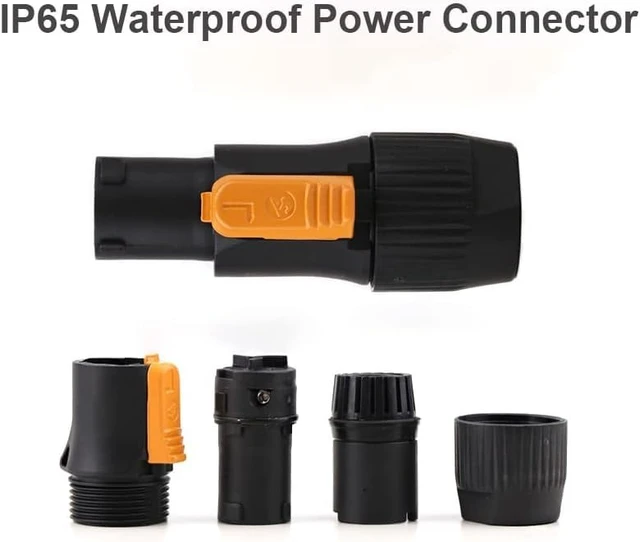 Alt view image 4 of 5 - Professional Compatible powerCON True1 Male to Female Power True 14WAG Extension Cable (15F_1Pack)