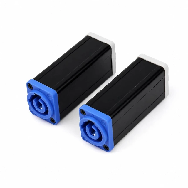Main image of PowerCON NAC3MM-1 NAC3MPA-1 to NAC3MPB-1 AC Power Coupler 20A(Blue-Gray_2Pack)