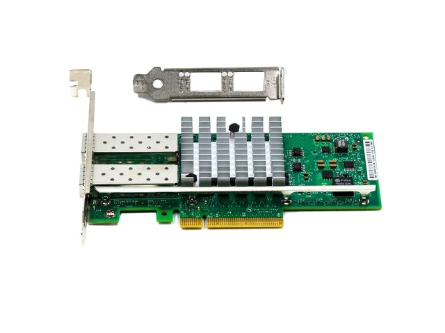 Alt view image 2 of 7 - 10Gbps Dual Port PCI-E X520-DA2 E10G42BTDA Ethernet Server Adapter - OEM
