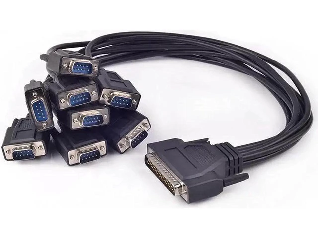 Alt view image 2 of 6 - PCI express to 8 Serial RS232 Ports PCI E Multi I/O Card with Fan-out Cable Chip SystemBase