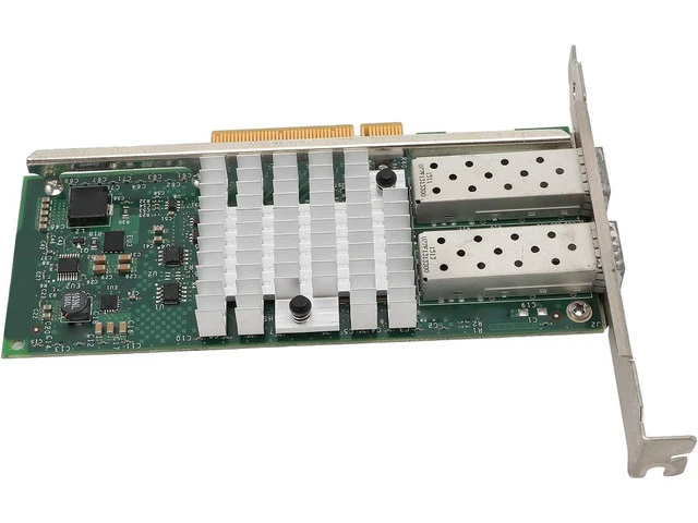 Alt view image 2 of 7 - 10Gb High Speed SFP and PCI E Network Card NIC, Converged Dual SFP and Port PCIE X 8 PCI Express Ethernet LAN Adapter for Server, Low Power Consumption SFPandCIE Network Card