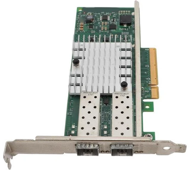 Main image of 10Gb High Speed SFP and PCI E Network Card NIC, Converged Dual SFP and Port PCIE X 8 PCI Express Ethernet LAN Adapter for Server, Low Power Consumption SFPandCIE Network Card