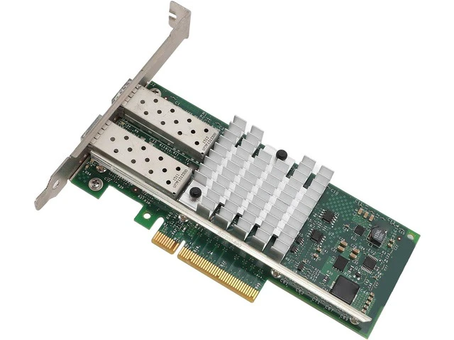 Alt view image 4 of 7 - 10Gb High Speed SFP and PCI E Network Card NIC, Converged Dual SFP and Port PCIE X 8 PCI Express Ethernet LAN Adapter for Server, Low Power Consumption SFPandCIE Network Card
