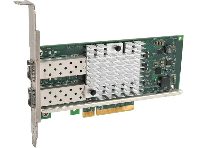 Alt view image 5 of 7 - 10Gb High Speed SFP and PCI E Network Card NIC, Converged Dual SFP and Port PCIE X 8 PCI Express Ethernet LAN Adapter for Server, Low Power Consumption SFPandCIE Network Card
