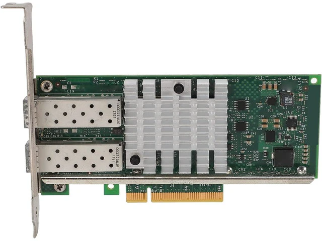 Alt view image 7 of 7 - 10Gb High Speed SFP and PCI E Network Card NIC, Converged Dual SFP and Port PCIE X 8 PCI Express Ethernet LAN Adapter for Server, Low Power Consumption SFPandCIE Network Card