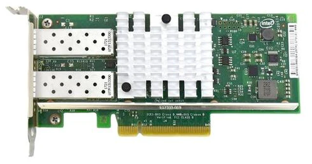 Alt view image 2 of 7 - X520-DA2 10GbE Dual Port SFP+ Network Adapter Low Profile Intel 82599 Chipset 942V6