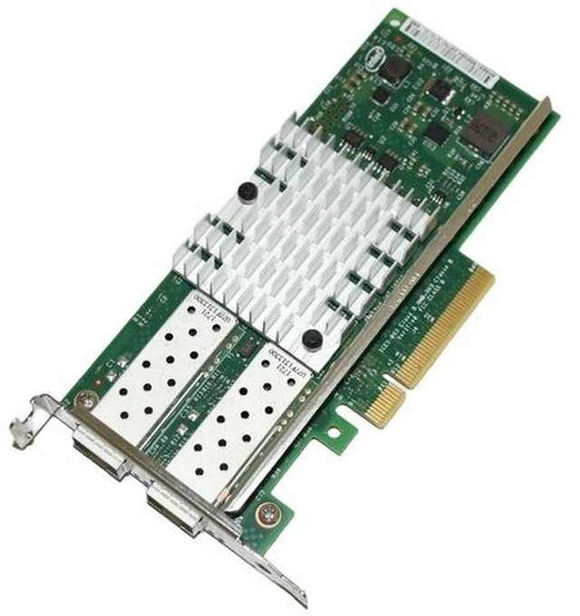 Alt view image 3 of 7 - X520-DA2 10GbE Dual Port SFP+ Network Adapter Low Profile Intel 82599 Chipset 942V6