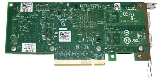 Alt view image 6 of 7 - X520-DA2 10GbE Dual Port SFP+ Network Adapter Low Profile Intel 82599 Chipset 942V6