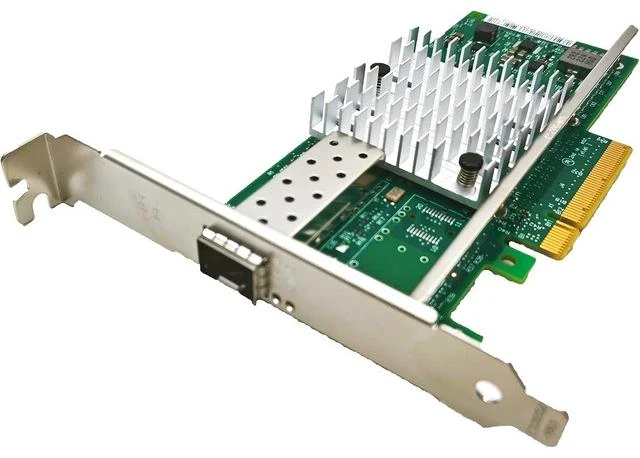 Alt view image 2 of 7 - PCIE x8/x16 Ethernet Network Adapter Compatible Intel X520-DA1 82599EN Chip Single SFP+ Port LAN Card NIC Server Support Windows Server/Windows/Linux/Vmware ESXI