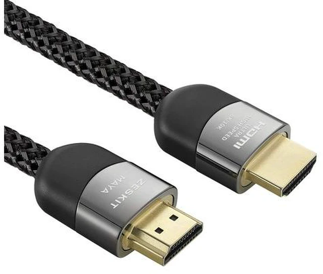 Alt view image 6 of 6 - 2.1 8K HDMI Cable 48Gbps 4K120Hz Compatible with Soundbar eARC HDR10 VRR Dolby Vision Atmos HDCP 2.2 & 2.3 Gaming PS5 Xbox Series X Apple TV Roku Monitor (Ultra High Speed, Maya 3ft)
