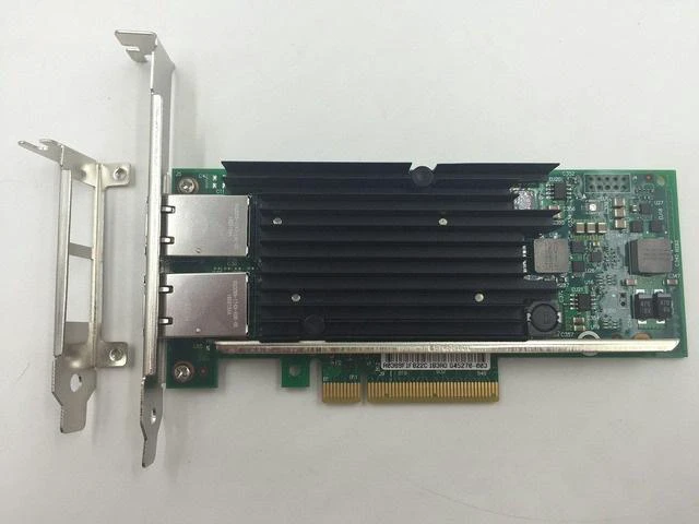 Alt view image 3 of 7 - X540T2BLK Intel Ethernet Converged Network Adapter X540-T2 - PCI Express x8 - 2 Port(s) - 2 x Network (RJ-45) - Twisted Pair - Low-profile, Full-height - Bulk