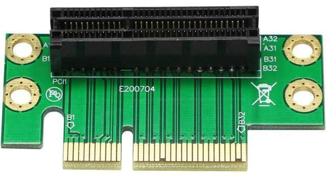 Alt view image 2 of 7 - Express 4X Riser Card 90-Degree Adapter Card PCI-E 4X Extender Extension Card for 1U, Small Computer and Server Case (PCIE 4X)