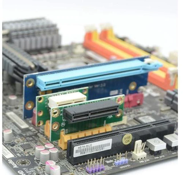 Alt view image 7 of 7 - Express 4X Riser Card 90-Degree Adapter Card PCI-E 4X Extender Extension Card for 1U, Small Computer and Server Case (PCIE 4X)