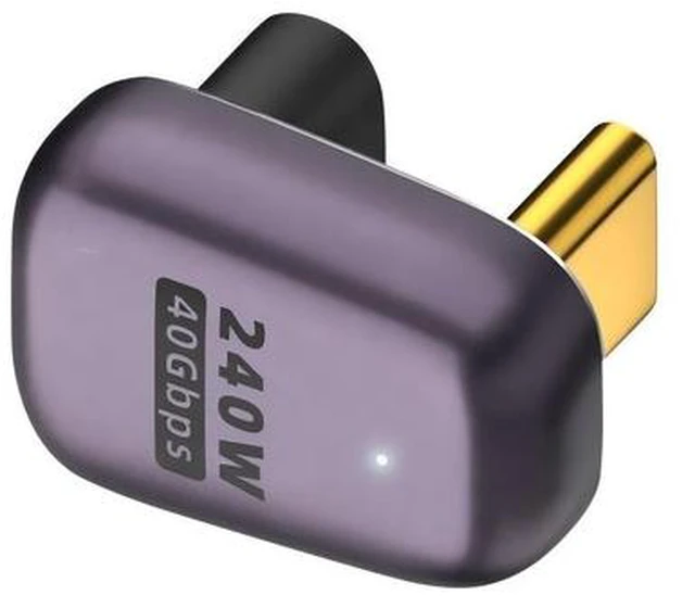 Main image of USB4 Type-C Adapter 40Gbps 240W Reversible Connector, 8K Video PD Fast Charging for Phone/Laptop