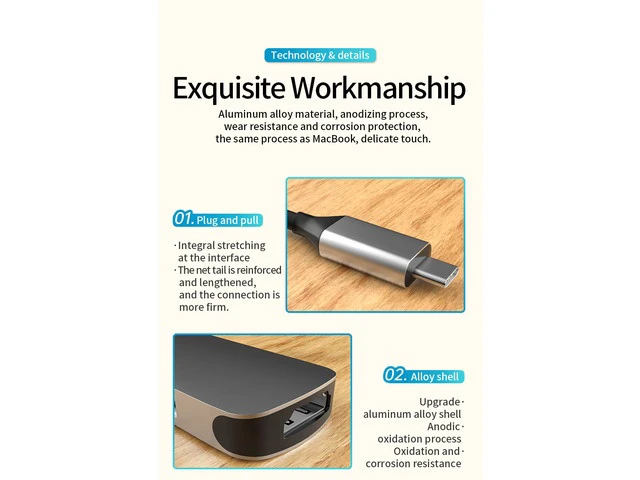 Alt view image 3 of 7 - 4 in 1 Type C USB C Hub 3.0 to HDMI Adapter 4K Video USB3.0 USB2.0 Splitter PD 3.0 Hub for PC Laptops NS Switch and MacBook for Computer Accessories
