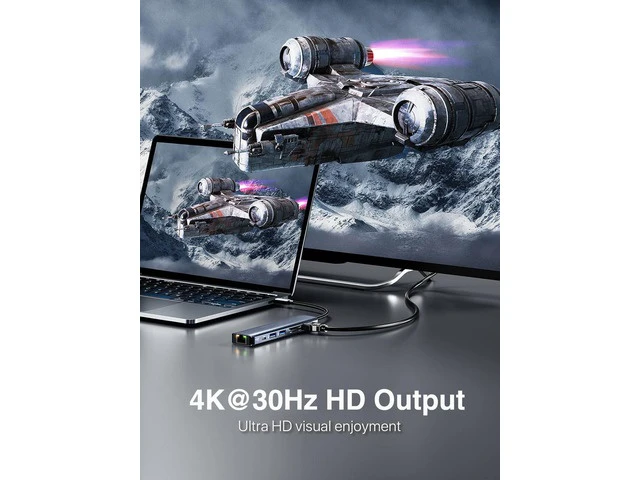 Alt view image 3 of 7 - USB 3.0 Hub Ethernet Adapter 1000M Gigabit Network Converter with 2 USB3.0 Ports Hub Compatible with Laptop PC Nintendo Switch MacBook Mac XPS Windows Linux macOS, and More
