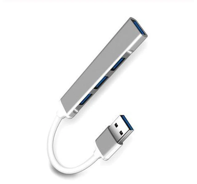 Main image of USB Hub 4 Port USB 3.0 Data Hub for Mobile SSD, MacBook, Mac Pro/Mini, iMac, Chromebook, Surface Pro, USB Flash Drives, Notebook PC, XPS, and More-Gray