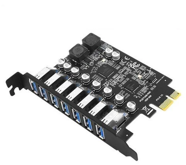 Main image of 7 Port PCIE Expansion Card, USB 3.0 Superspeed 5Gbps Front Expansion Card, Internal USB Hub Converter for Win XP Win7 Win 8 Win 10 Win 11 Linux