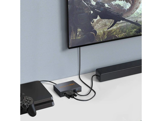 Alt view image 2 of 7 - HDMI to DVI + Optical Toslink SPDIF + 3.5mm Stereo Audio Extractor Converter
