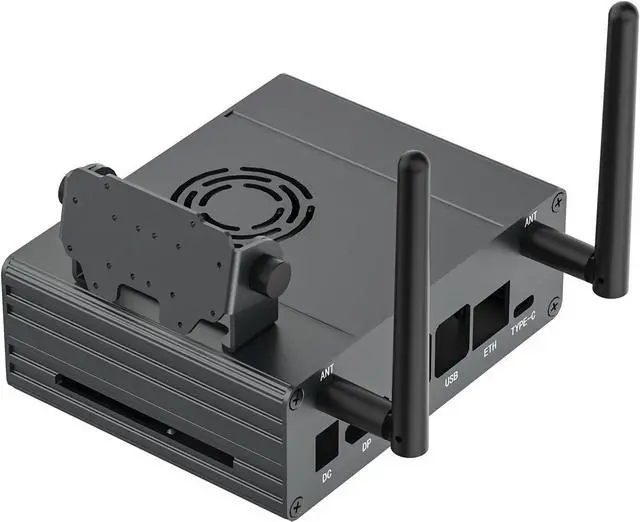 Main image of Aluminum Alloy Case for Jetson Orin, with Antenna(30cm), Camera Holder Mini-Computer Case Compatible with Jetson Orin Nano Super/Jetson Orin NX Super (Case+Camera Bracket)