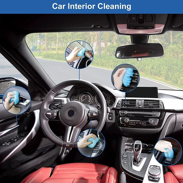 Alt view image 6 of 7 - Car Cleaning Gel Kit - Universal Auto Interior Detailing Putty & Dust Remover for Dash Vents Keyboards Electronics, Soft Slime Putty with Detail Brush, Car Cleaning Supplies Gifts for Men Women