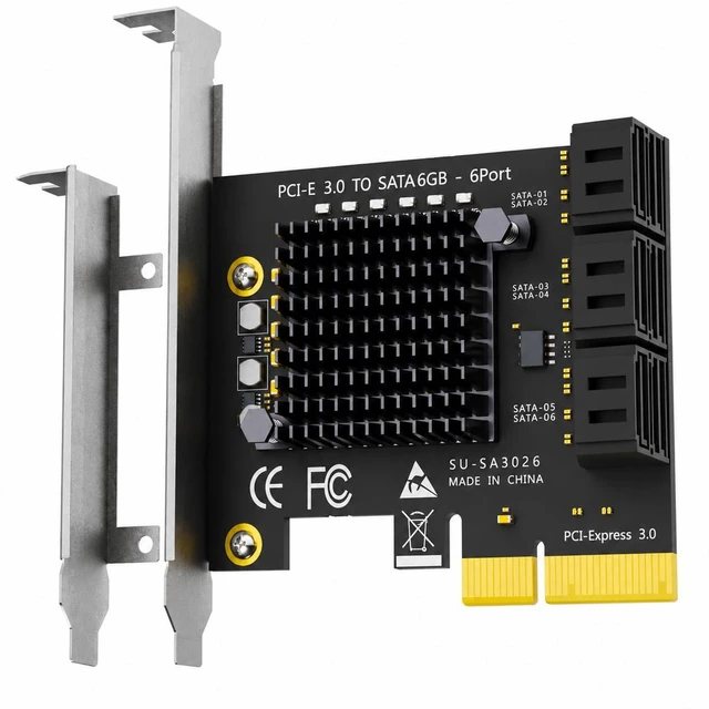 Main image of SA3026C 6-Port SATA Expansion Card, PCIE X4 Interface