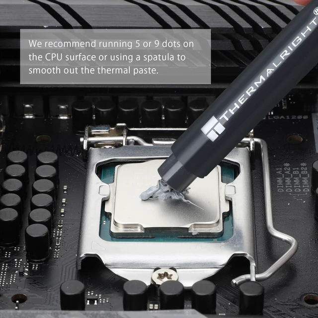 Alt view image 6 of 7 - TF7 2g Thermal Compound Paste for CPU Coolers, Heat Sink Paste High Conductivity 12.8W/m.k for All Processors(CPU,GPU), Non-Conductive,with A Spatula Tool