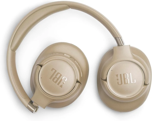 Alt view image 2 of 7 - Tune 780NC - Wireless Over-Ear Noise Cancelling Headphones - Black Hi-Res JBL Pure Bass Sound plus Spatial Sound, Adaptive Noise Cancelling, & Up to 76 hours (or up to 50 with ANC on) Beige
