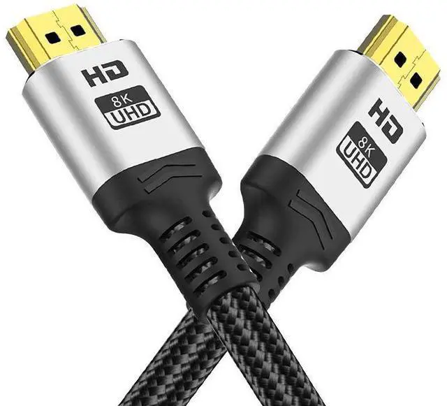 Main image of WRIARICH 8K HDMI Cable 2.1 3.3FT, Slim 48Gbps High Speed HDMI Braided Cord-4K@120Hz 144Hz 8K@60Hz, HDCP 2.2&2.3, Dynamic HDR,eARC