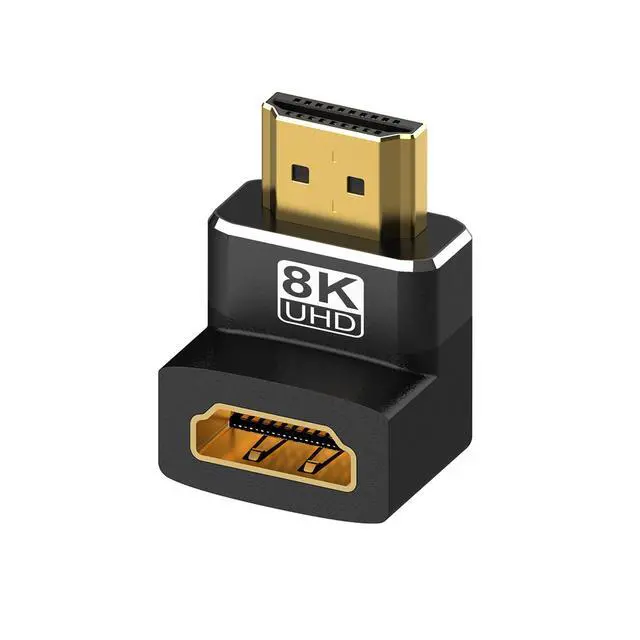 Alt view image 3 of 7 - WRIARICH 8K HDMI Coupler Male to Female 90 Degree and 270 Degree Upward Angle Converter, 2 Pack 8K HDMI Adapter, HDMI Connector 3D, HDMI 2.1 Extender Compatible with HDTV Stick Switch Xbox One PS4