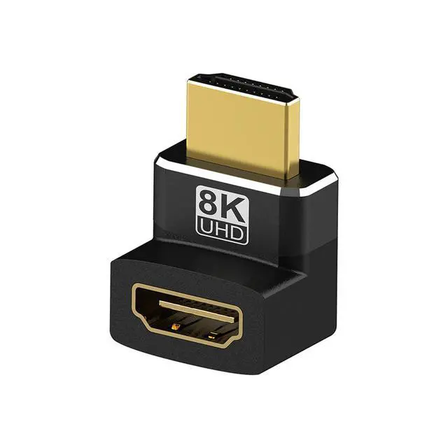 Alt view image 2 of 7 - WRIARICH 8K HDMI Coupler Male to Female 90 Degree and 270 Degree Upward Angle Converter, 2 Pack 8K HDMI Adapter, HDMI Connector 3D, HDMI 2.1 Extender Compatible with HDTV Stick Switch Xbox One PS4