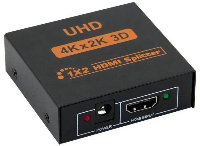 Main image of WRIARICH 4K HDMI Splitter Full HD 1080p Video HDMI Switch Switcher 1X2 Dual Display For HDTV DVD PS3 Xbox
