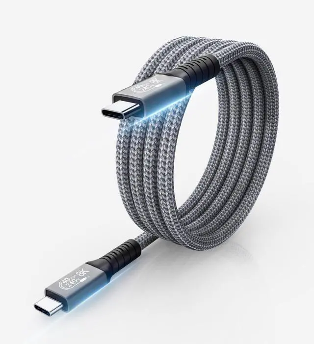 Main image of WRIARICH 40Gbps USB 4 Cable 1.5 ft with 8K Video & 240W Charging, USB4 Cable/USB C Display Cable with PD 3.1 Compatible with Thunderbolt 4, MacBook, XPS, Surface Pro