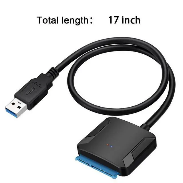 Alt view image 2 of 7 - SATA to USB 3.0 Cable, USB 3.0 to SATA III Hard Drive Adapter Compatible for 2.5 3.5 Inch HDD/SSD Hard Drive Disk and SATA Optical Drive with 12V/2A Power Adapter, Support UASP