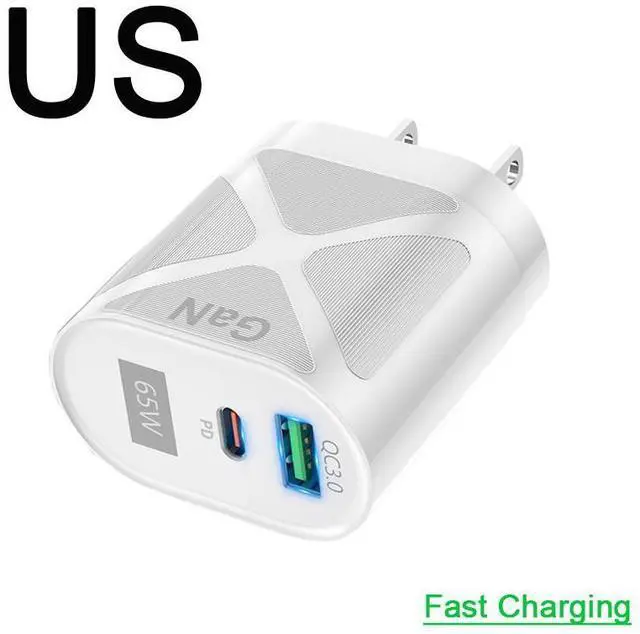 Main image of USB C Charger, Charger GaN 65W, PPS Fast Compact Wall Charger for iPhone 14 Pro Max/14 Plus/13, MacBook Pro, iPad Pro, Switch, Galaxy S22/S21- White
