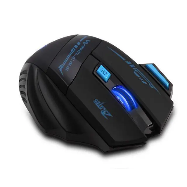 Alt view image 5 of 7 - ZELOTES Professional LED Optical 2400 DPI 7 Button USB 2.4G Wireless Gaming Mouse Mice for Gamer (Black)