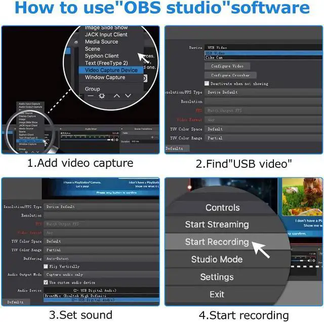 Alt view image 7 of 7 - 4K HDMI to USB Video Capture Card 1080P for Live Video Streaming Record via DSLR Camcorder Action Cam - Capture 1080P@30Hz