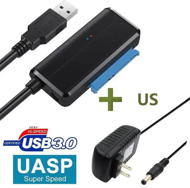 Main image of WRIARICH USB to SATA Adapter USB 3.0 to Hard Drive Converter Cable Compatible 2.5 3.5 inchs Hard Drive Disk SSD HDD,12V 2A Power Adapter Included,Support UASP