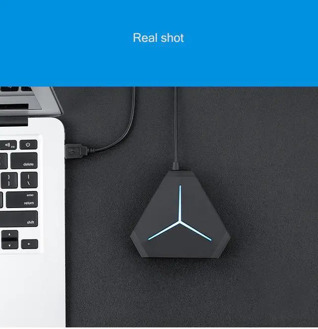 Alt view image 2 of 7 - WRIARICH 6 Port USB Hub, 6*USB 3.0 Splitter Adapter with Cool Light for Multi-device Desktop Laptop
