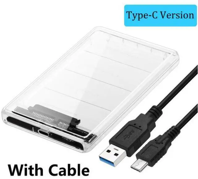 Main image of WRIARICH SATA to USB C Hard Disk Enclosure(Gen 2) HDD/SSD Adapter Case with USB Type C to USB3.1 Cable Tool Free Hard Drive Enclosure For SATA2.0 2.5", SATA3.0 2.5", SATA SSD