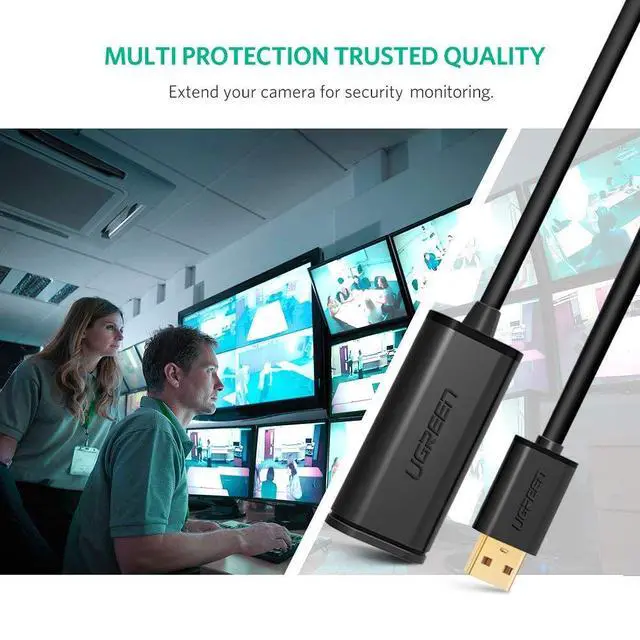 Alt view image 4 of 7 - USB 2.0 A Male to A Female Active Extension / Repeater Cable use with PlayStation, Xbox, Kinenct, Oculus VR, USB Flash Drive, Card Reader, Hard Drive, Keyboard, Printer, Camera and More 5M/15FT