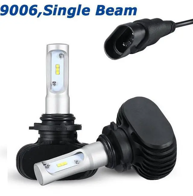 Alt view image 2 of 7 - WRIARICH 9006/HB4 LED Headlight Bulbs Conversion Kit -6500K Cool White Headlamps Waterproof IP68 CSP Chip 8000LM/Set (4000LM/each bulb) L/25W,H/25W